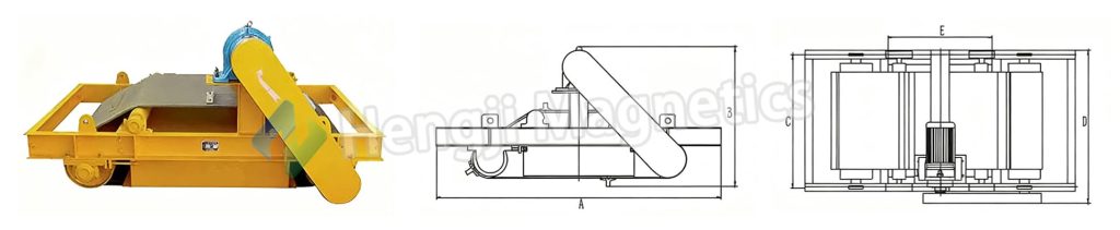 RCYDII Belt Type Conveyor Magnetic Separator Working Principle
