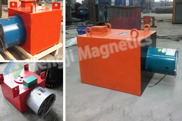RCDA Air-cooled Industrial Electromagnet Conveyor Belt Magnetic Separator Working Principle